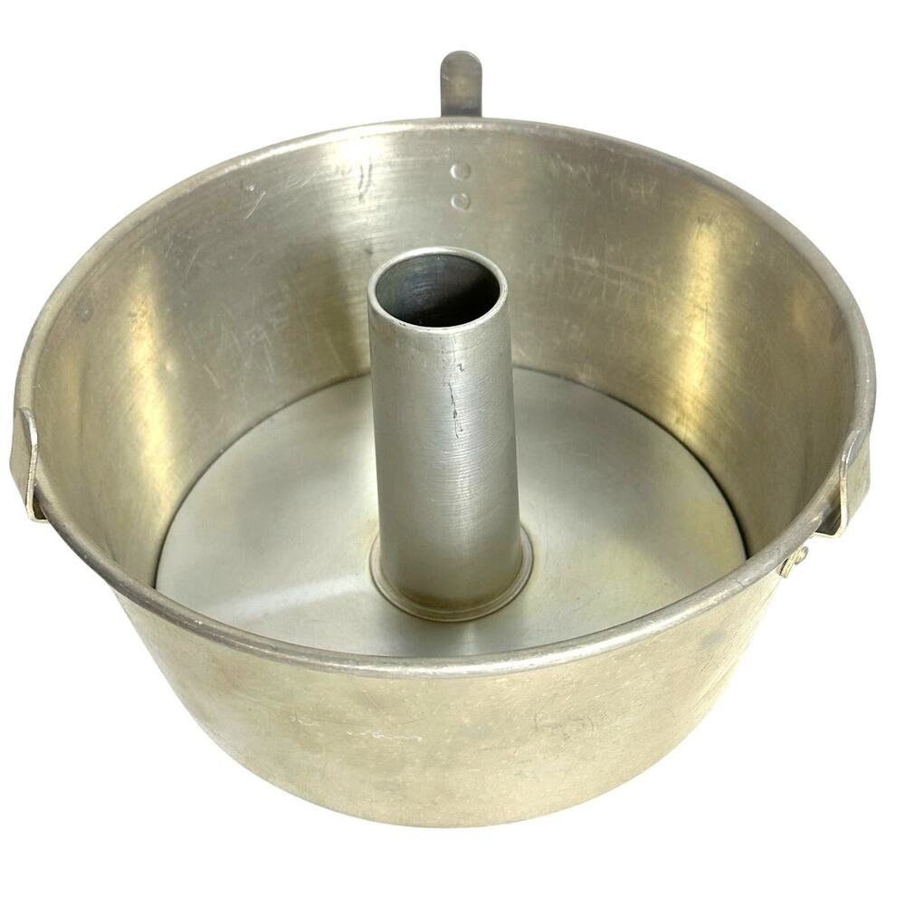 Aluminum 2-Piece Vintage Angel Food Cake Pan